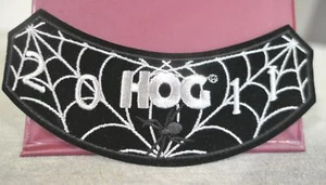 NEW 2011 Harley Davidson Owners Group HOG Spider Web Iron-on Rocker Patch 5.75" - Picture 1 of 3