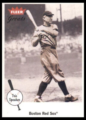 Altavoz Fleer Greats of the Game #5 Tris 2002 Medias Rojas de Boston Foto 1 de 2