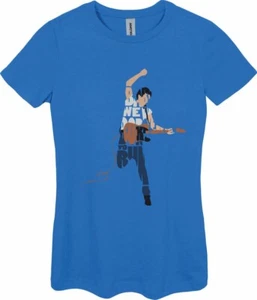Bruce Springsteen Ladies T Shirt Royal Blue Medium (Size 10) - Imagen 1 de 2