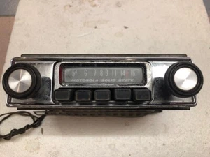 Motorola vintage stereo w/ chrome face plate OEM on many classic 1960s cars... - Picture 1 of 4