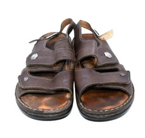 Finn Comfort Ankle Strap Sandals Brown Leather Size US 9 - 9.5 EU 40D - Picture 1 of 10