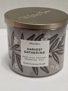 BATH & BODY WORKS HARVEST GATHERING SCENTED 3-WICK 14.5 OZ LARGE CANDLE - Picture 1 of 4