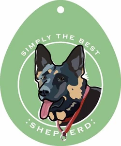 German Shepherd Sticker 4x4" - Picture 1 of 1