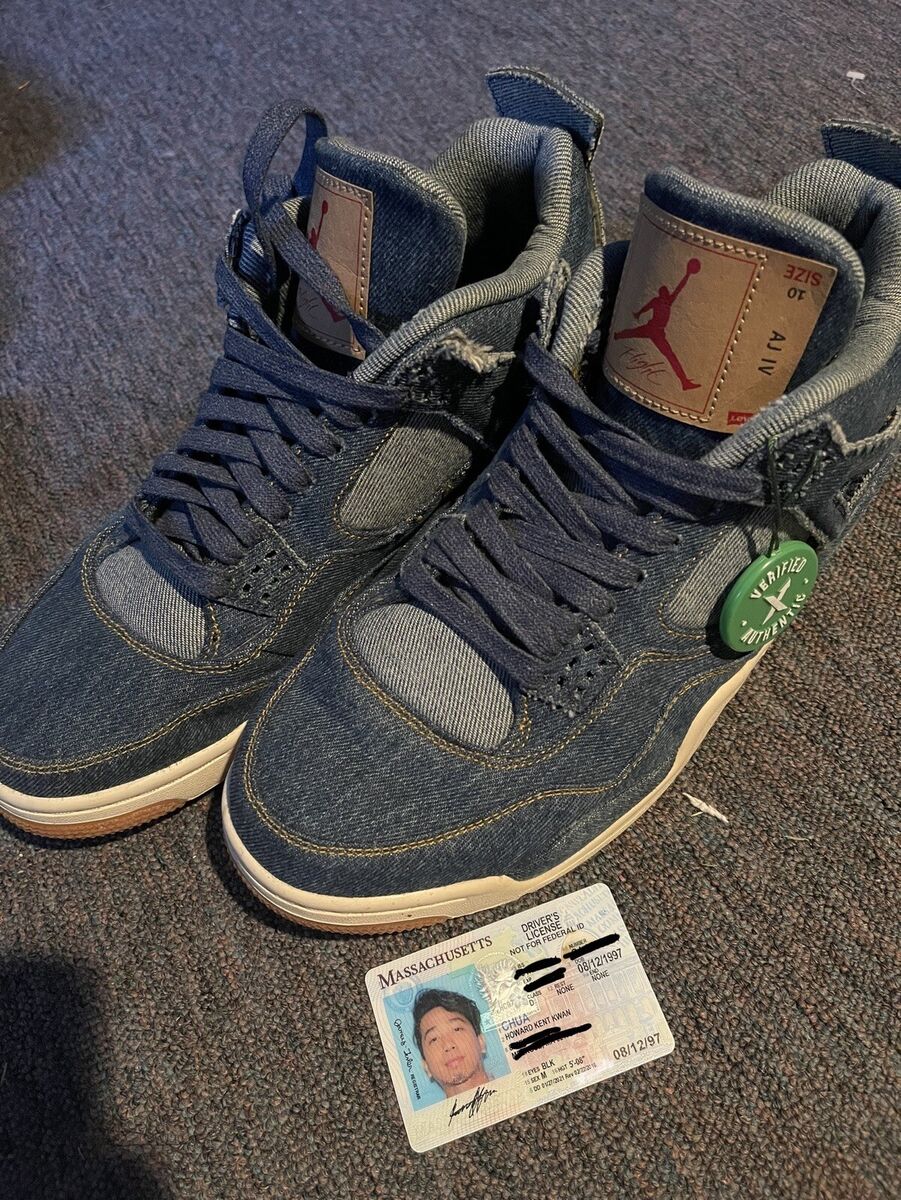 Levi's x Air Jordan 4 Retro Denim for Sale | Authenticity Levi's x Air Jordan 4 Retro Denim for Sale | Authenticity