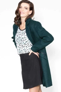 Sugarhill Boutique Layla Textured Green Coat Sample Sale - Bild 1 von 11