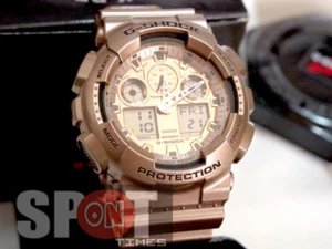 Casio G-Shock Gold Analog Digital Resin 200M Men's Watch GA-100GD-9A - Picture 1 of 5