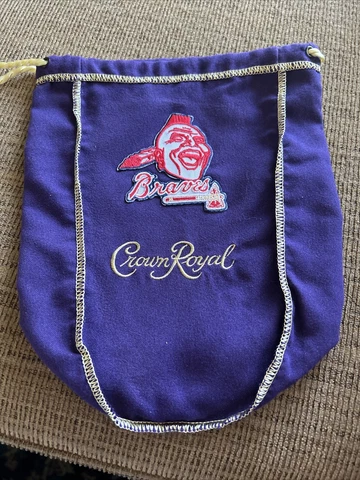 MLB Atlanta Braves  Logo’d CROWN ROYAL BAGS 750 Ml 9x7 Cover