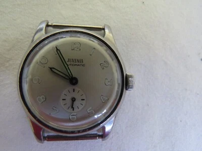 Reloj suizo automático vintage muy fino de acero inoxidable Juvenia Bumper Foto 1 de 4