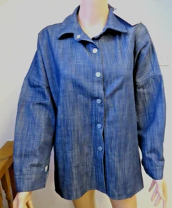 Denim Shirt by NARVVI - Medium/Relaxed Fit - New/Free Post - Picture 1 of 4