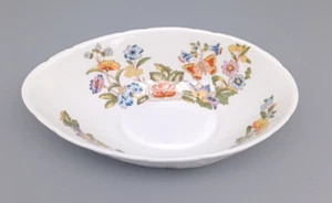 Vintage Aynsley Fine Bone China England COTTAGE GARDEN Egg Shaped Bowl Butterfly - Picture 1 of 10