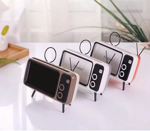 Retro TV Style Mini Bluetooth Speaker | Portable Wireless Audio | 1200mAh Batter - Photo 1 sur 11