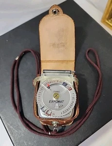 VINTAGE ETALON EXPOMAT light meter Made in Japan  leather case  - Picture 1 of 12