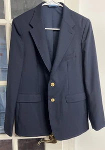 Vineyard Vines Juvenil 18 Preppy Uniforme Escolar Azul Marino Lana Blazer Abrigo Deportivo - Imagen 1 de 10