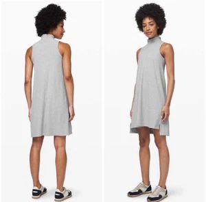 Lululemon Gone For The Week ärmelloses Kleid in meliertem Grau Größe M - Bild 1 von 6