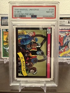 1990 Marvel Universe Diamond Preview X-Men PSA 8 (Pop 2 With 4 Higher) - Picture 1 of 2