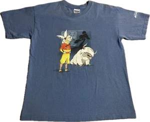 Vtg 2006 Rare The Avatar Aang Nickelodeon T Shirt Last Airbender Y2K Kids Large - Picture 1 of 20
