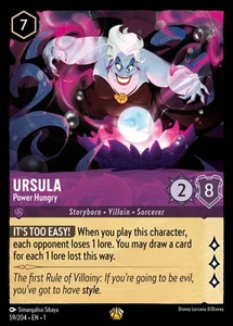 Ursula, Power Hungry - FOIL - The First Chapter - Lorcana TCG - Imagen 1 de 6