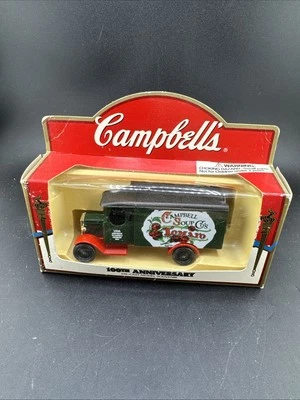 Campbell's Soup 100th Anniversary Die-Cast Green Tomato Soup Delivery Truck📦 - Imagem 1 de 4