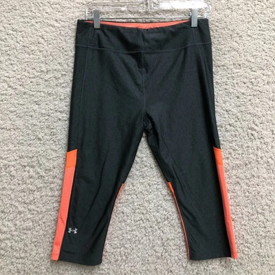 Under Armour Pants Large Adult Gray Compression Heatgear Pull On Capri Womens L - Image 1 of 4