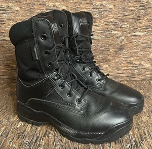 Stivali da combattimento 5.11 Tactical ATAC Storm 8" zip laterale neri impermeabili da uomo taglia 7 - Foto 1 di 19
