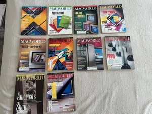 Macworld Magazine Lot 1992 Set of 10 Issues Apple Macintosh Vintage Collection - Picture 1 of 21