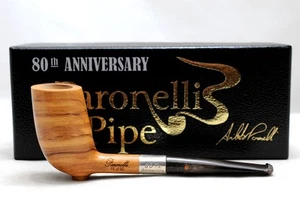 Brand new Wild Olive Wood 80th anniversary pipe PARONELLI handmade limited - Picture 1 of 8