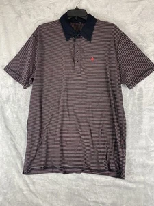 Volcom Polo Shirt Men's XL Red Striped Short Sleeve Shirt Golf Outdoor - Picture 1 of 9