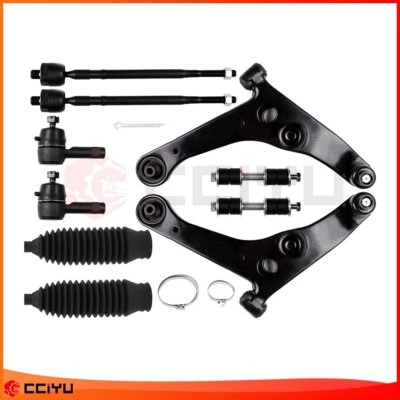 Set Of 10 For 2002-2006 Mitsubishi Lancer Front Control Arm Ball Joint Tie Rod - Image 1 of 4