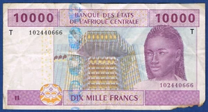BILLET de BANQUE du CONGO de 10 0000 FRANCS Pick n° 110.T de 2002 en B 102440666 - Imagen 1 de 2