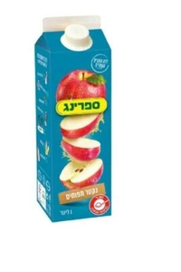 Spring Apple Nectar Fruit Juice Kosher Israel Product 1 Liter - Picture 1 of 1