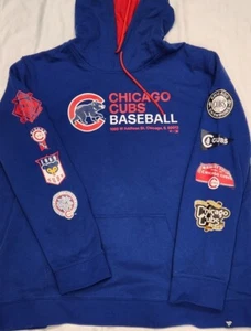 Fanatics Chicago Cubs Extra Innings Pullover Hoodie Men's 2XL MLB Baseball - Picture 1 of 5