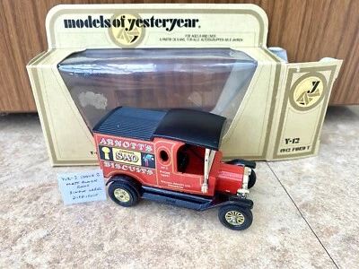 MATCHBOX LESNEY YESTERYEAR Y12-3 ARNOTTS BISCUITS ISSUE 2* DIFFICULT *NMIB* - Image 1 of 2
