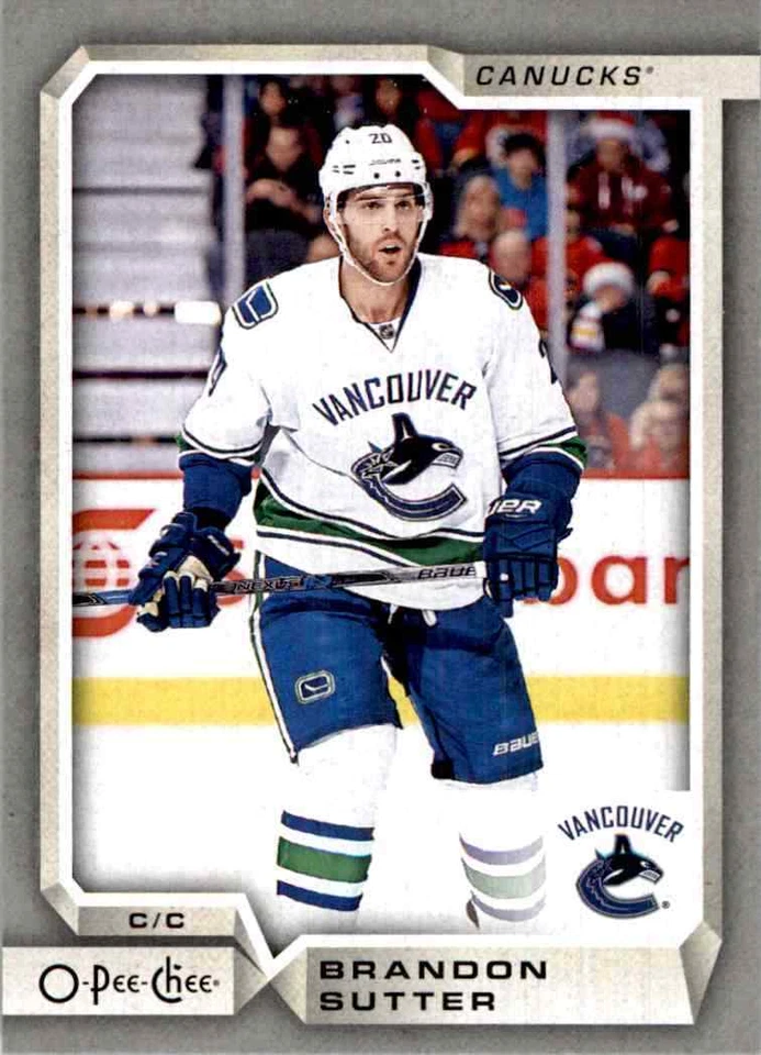 2018-19 O-Pee-Chee Silver Brandon Sutter #177 - Image 1 of 2
