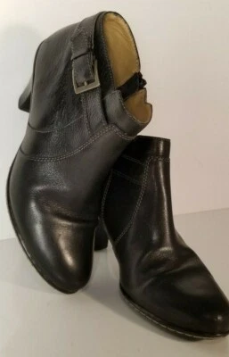 Softspots черной кожи молнии ботильоны размер 7,5 пряжка быстрая доставка - Изображение 1 из 4