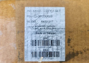 Synology RKS1317, 1U / 2U / 3U Rail Kit Sliding V2.0 - Picture 1 of 2