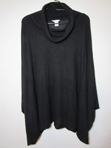 Caslon Black Cowl Neck Pullover Tunic Sweater Top Soft Material Plus Size 2X NWT - Picture 1 of 9