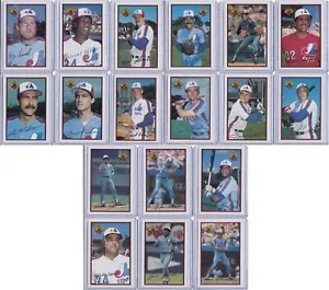 Montreal Expos 1989 Bowman Baseball Team Set 18 Cards - Picture 1 of 7