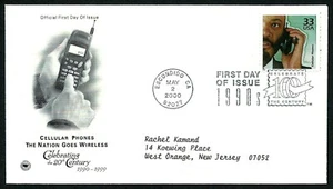 USA, SCOTT # 3191-O, ARTCRAFT PCS FDC COVER CELLULAR PHONE, WIRELESS NATION 2000 - Picture 1 of 1