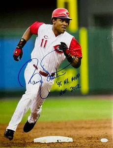 Barry Larkin Autographed Reds 16x20 Baseball Photo (JSA) - Picture 1 of 1