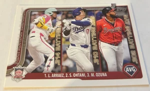 2025 Topps Serie 1 Líderes de Liga Shohei Ohtani Luis Arraez Marcell Ozuna #347 - Imagen 1 de 1