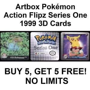 Artbox Pokémon Action Flipz Series One 1999 3D Cards - Picture 1 of 98