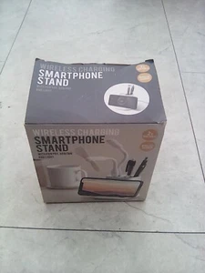Wireless Charging Smartphone Stand With USB Light + Fan And Stationery Holder - Zdjęcie 1 z 3