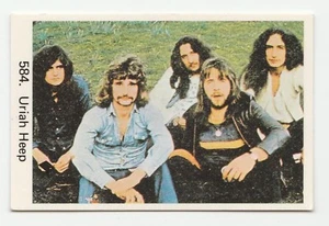 1970s Swedish Pop Star Card #584 UK Rock Band Uriah Heep David Byron Hensley Box - Picture 1 of 1