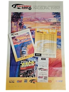 Vintage Race Program Inaugural NASCAR California NAPA 500 June 22, 1997 + Extras - Imagen 1 de 6
