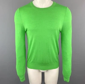 PAUL SMITH Size S Green Merino Wool Crew Neck Pullover - Picture 1 of 6