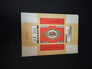 PENNINO BIMETAL LUS N. 025 ETICHETTA IMBALLAGGIO ORIGINALE PEN NIB LABEL VINTAGE - Foto 1 di 2