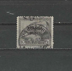 SELLO RUANDA-URUNDI, BBÉLGICA, 1924/26, 10 fran, perfecto, usado, cv $22 - Imagen 1 de 1