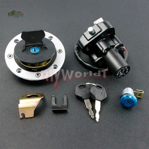 Apto para Suzuki GSX1300R HAYABUSA 1997-2007 interruptor de encendido llave tapa de combustible - Imagen 1 de 12