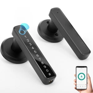 Aoresac Smart Door Knob Fingerprint Biometric Door Lock With App Control G5J6 - Picture 1 of 11