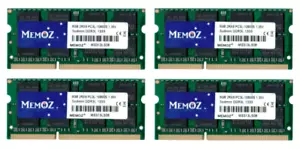 32GB (4x8GB) DDR3L 1333 Notebook RAM PC3 10600 Laptop Memory Sodimm 5 Years Wnty - Picture 1 of 4